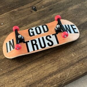 Mini Skateboard with Red Wheels